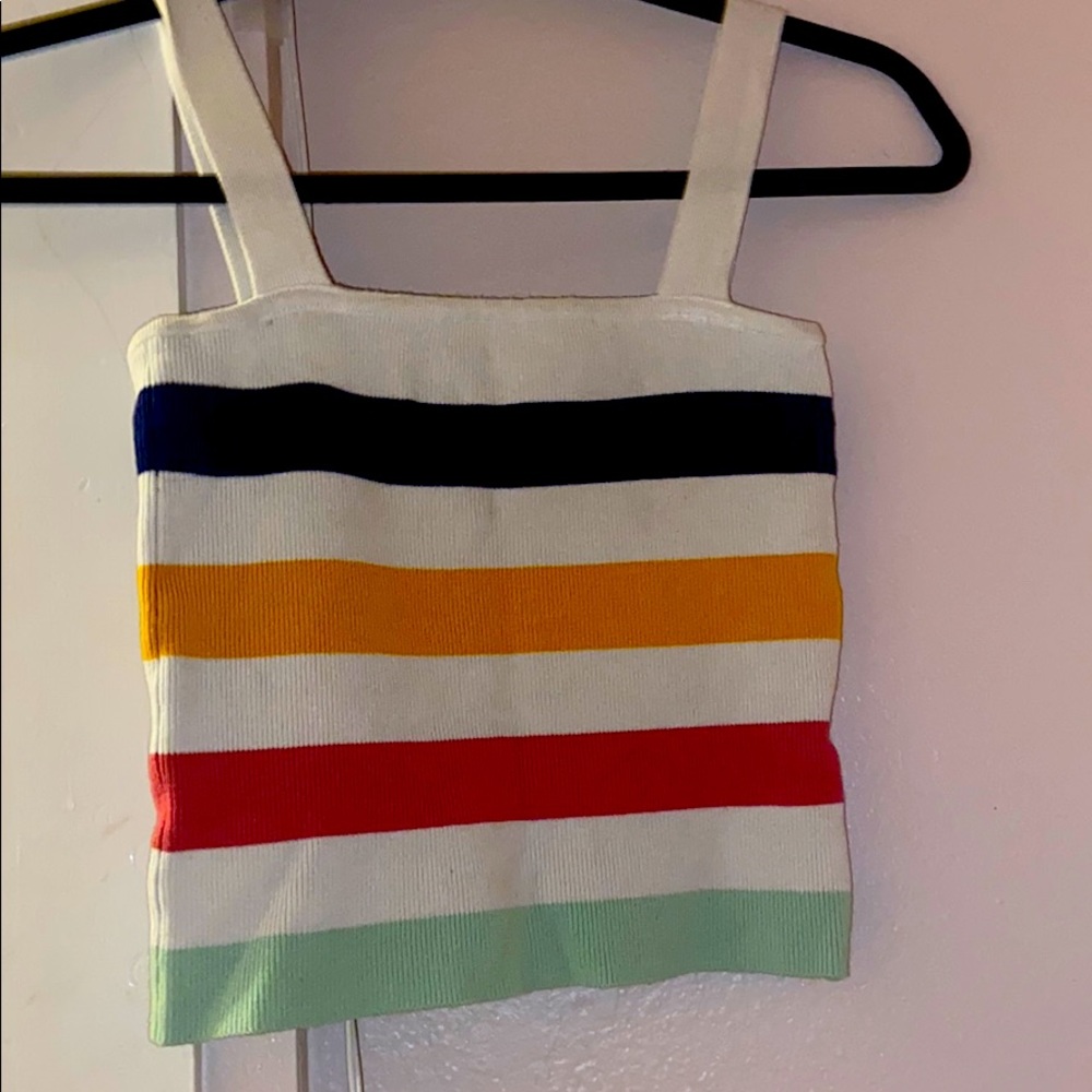 Forever 21 cropped thick strap tank top